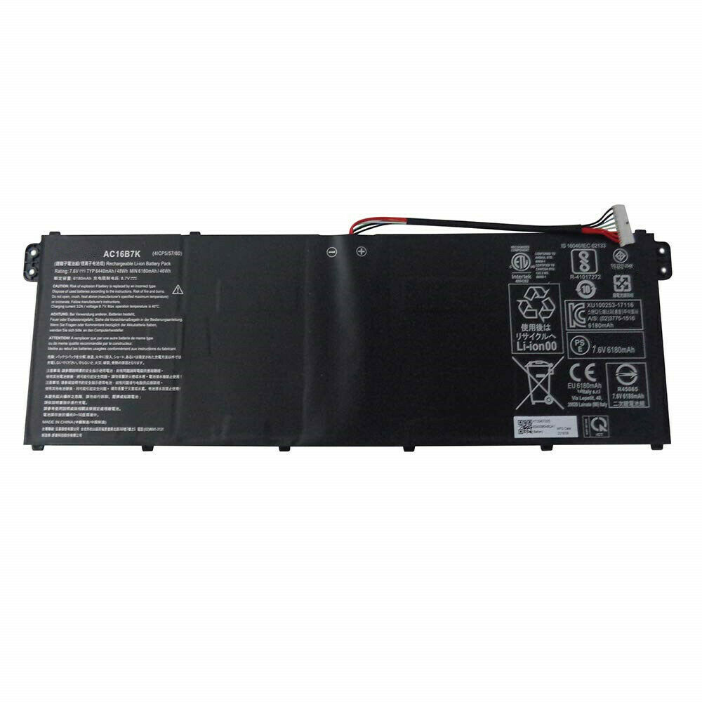 Batería para AP16J8K-3ICP6/55/acer-AC16B8K